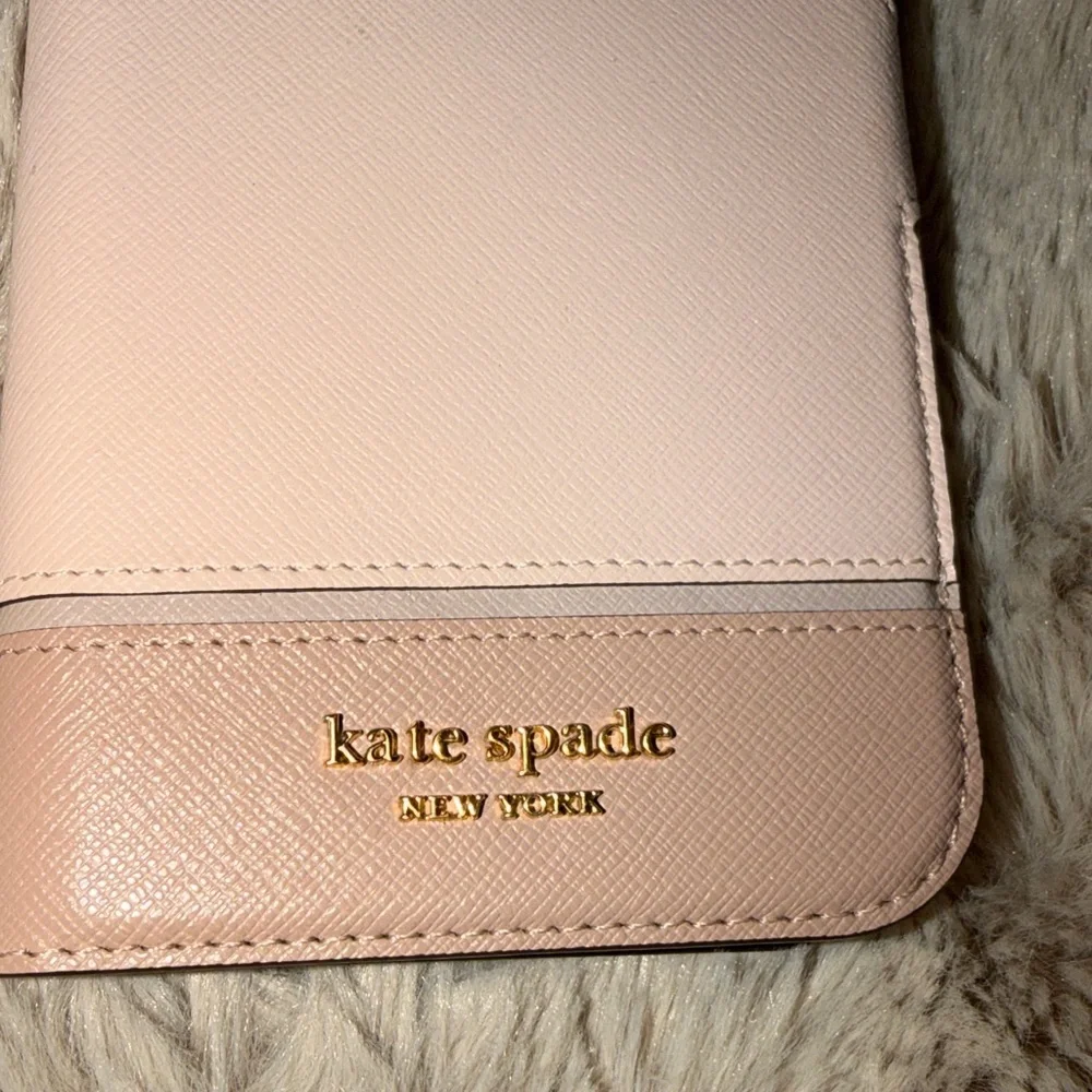 Kate Spade Light pink and Tan Wallet phone case for iPhone 13 Pro Max!! - Picture 2 of 6